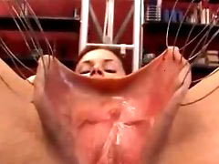 Tongue nailed to the board